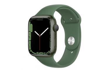 Apple Watch S7 41mm GPS w kolorze zielonym - pasek sportowy w kolorze koniczyny