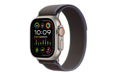 Apple Watch Ultra 2 49mm + Cellular tytan z opaską Trail w kolorze niebieski/czarny - S/M 