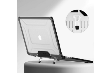 Obudowa Tech-Protect Smartshell Pro MacBook Air 13 M2 M3 M4 2023-2025 BLACK/CLEAR