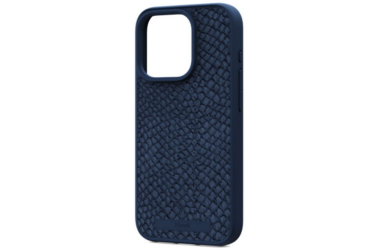 Etui iPhone 15 Pro Njord Salmon Leather MG blue