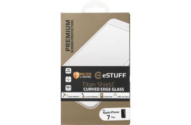 Szkło do iPhone 7/8 eSTUFF Curved - czarne