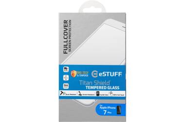 Szkło do iPhone 7/8 eSTUFF Fullcover - białe