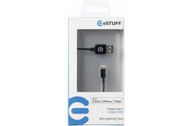 Kabel do iPhone/iPad eSTUFF Allure Lightning to USB 1m - czarny