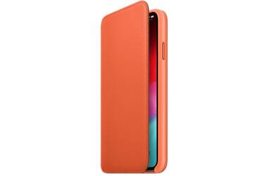 Etui do iPhone Xs Max Apple Leather Folio - oranż