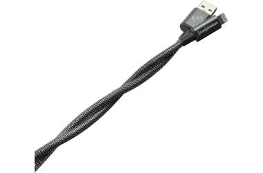 Przewód Lightning do iPhone/iPad Fuse Chicken Shield stalowy 1m - czarny