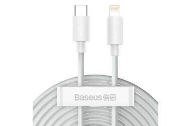 Przewód Baseus 2-Pack TYPE-C TO Lightning PD20W/2.4A 150cm - biały