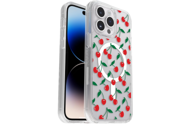 Etui do iPhone 14 Pro Max OtterBox Symmetre+ przezroczyste Cherry on top