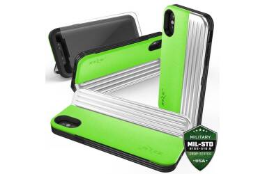 Etui do iPhone X/Xs Zizo Retro Series - zielono-czarne