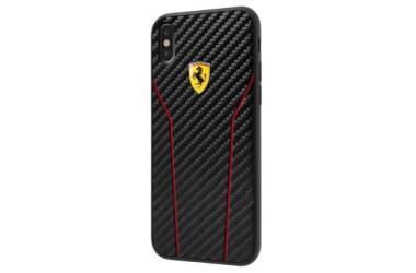 Ferrari Racing Carbon - Etui iPhone X (czarny)