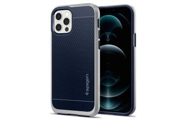 Etui do iPhone 12/12 Pro Spigen Neo Hybrid - srebrne