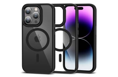 Etui do iPhone 15 Pro Tech-Protect Magmat MagSafe - Przeźroczysty/czarny