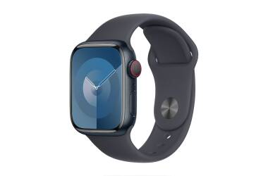 Apple Watch S9 41mm aluminium + Cellular w kolorze północy z paskiem sportowym w kolorze północy - M/L
