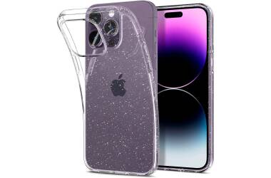 Etui do iPhone 14 Pro Spigen Liquid Crystal Glitter - Przeźroczyste