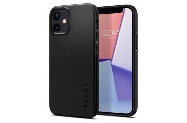 Etui do iPhone 12 mini Spigen Thin Fit - czarne