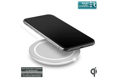 Ładowarka indukcyjna QI PURO Ultra Compact Wireless Charging Station - biała