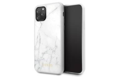 Etui do iPhone 11 Pro Guess Marble białe