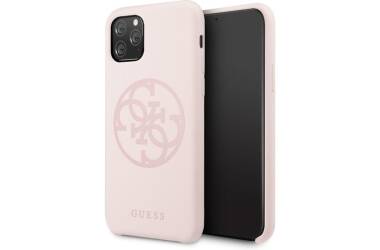 Etui do iPhone 11 Pro Guess Silicone 4G jasny różowy