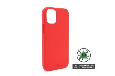Etui iPhone 12 Mini z ochroną antybakteryjną PURO ICON - czerwone