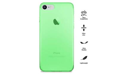 Etui iPhone 7/8/SE 2020 PURO 0.3 Nude -  fluo green