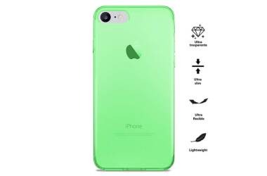 Etui iPhone 7/8/SE 2020 PURO 0.3 Nude - fluo green