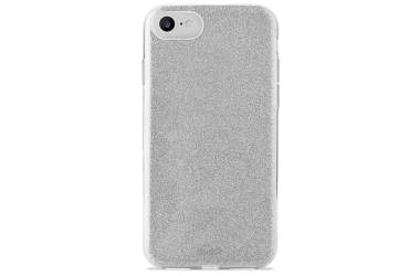Etui do iPhone 6/6s/7/8/SE 2020 PURO Glitter Shine Cover - srebrne