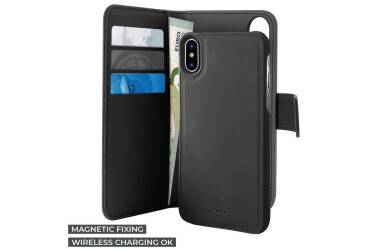 Etui do iPhone XR PURO Wallet Detachable - czarne