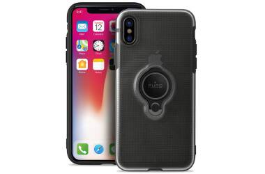 Etui do iPhone X PURO Magnet Ring Cover - czarne