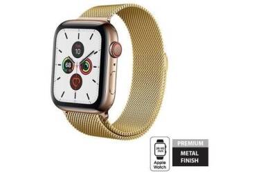 Pasek ze stali nierdzewnej do Apple Watch 38/40 mm Crong Milano Steel - złoty