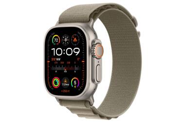 Apple Watch Ultra 2 49mm + Cellular tytan z opaską Alpine w kolorze moro - Small