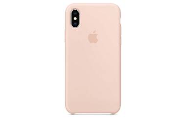 Etui iPhone X/Xs Apple Silicone Case - piaskowy róż