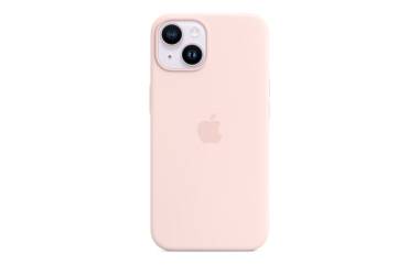 Etui do iPhone 14 Apple Silicone Case z MagSafe - kredkowy róż