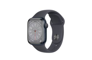 Apple Watch Series 8 45mm aluminium w kolorze północy z paskiem sportowym w kolorze północy