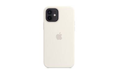 Etui do iPhone 12 mini Apple Silicone Case z MagSafe - białe