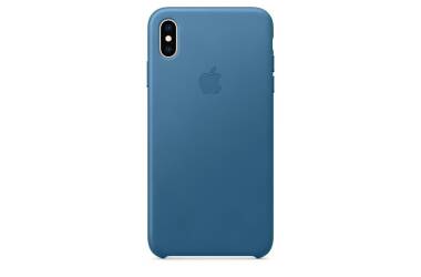 Etui do iPhone Xs Max Apple Leather Case - błękitne