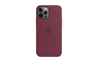 Etui do iPhone 12 Pro Max Apple Silicone Case z MagSafe - śliwkowe