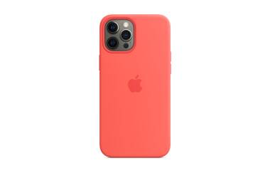 Etui do iPhone 12 Pro Max Apple Silicone Case z MagSafe - różowy cytrus