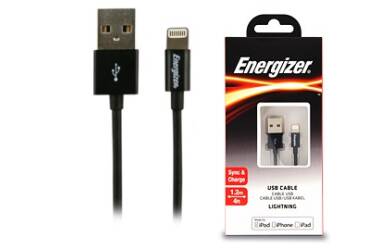 Kabel do iPhone/iPad Energizer Lightning/USB - Czarny 