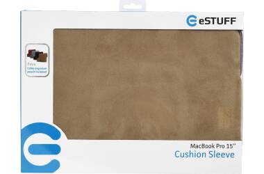 Etui do MacBook Pro 15/16 eSTUFF Sleeve Khaki - brązowe