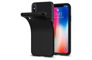 Etui iPhone X SPIGEN SGP Liquid Matte - czarne