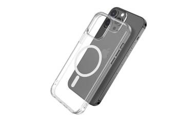 Etui do iPhone 13 Pro eSTUFF Magnetic - Przeźroczyste  