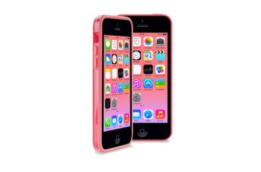 Etui do iPhone 5C Puro Bumper Frame - różowe