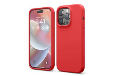 Etui do iPhone 13 Pro Elago Soft Silicon Case - czerwone