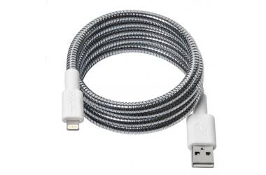 Kabel Lightning Fuse Chicken Titan 1m stalowy - srebrny 