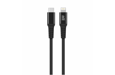 Kabel USB-C - Lightning 2m B.On Cotton MFI - czarny