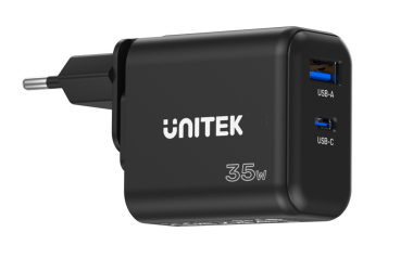 Rzeszów Ładowarka sieciowa Unitek GaN 2 port 35W - czarny P1119A