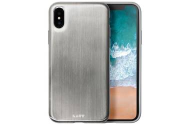 Etui do iPhone X Laut Huex Metallics - srebrne 