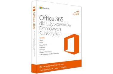 Office 365 Home Premium - 5 komputerów PC lub Mac, 1 rok