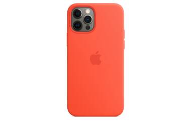 Etui do iPhone 12/12 Pro Apple Silicone Case z MagSafe - ele orange