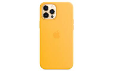 Etui do iPhone 12 Pro Max Apple Silicone Case z MagSafe - słoneczny