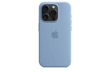Etui do iPhone 15 Pro Apple Silicone MagSafe - Zimowy Błękit